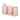 iDesign Cade Bath Accessories (Set of 4) in Blush