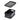 iDesign Eco Garage Storage Handled Bins with Lid, Made from Recycled Plastic, Matte Black - iDesign-Eco Bin
