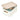 iDesign Plastic Medium Lidded Storage Bin with Handles, Wood/Coconut - iDesign-Eco Bin